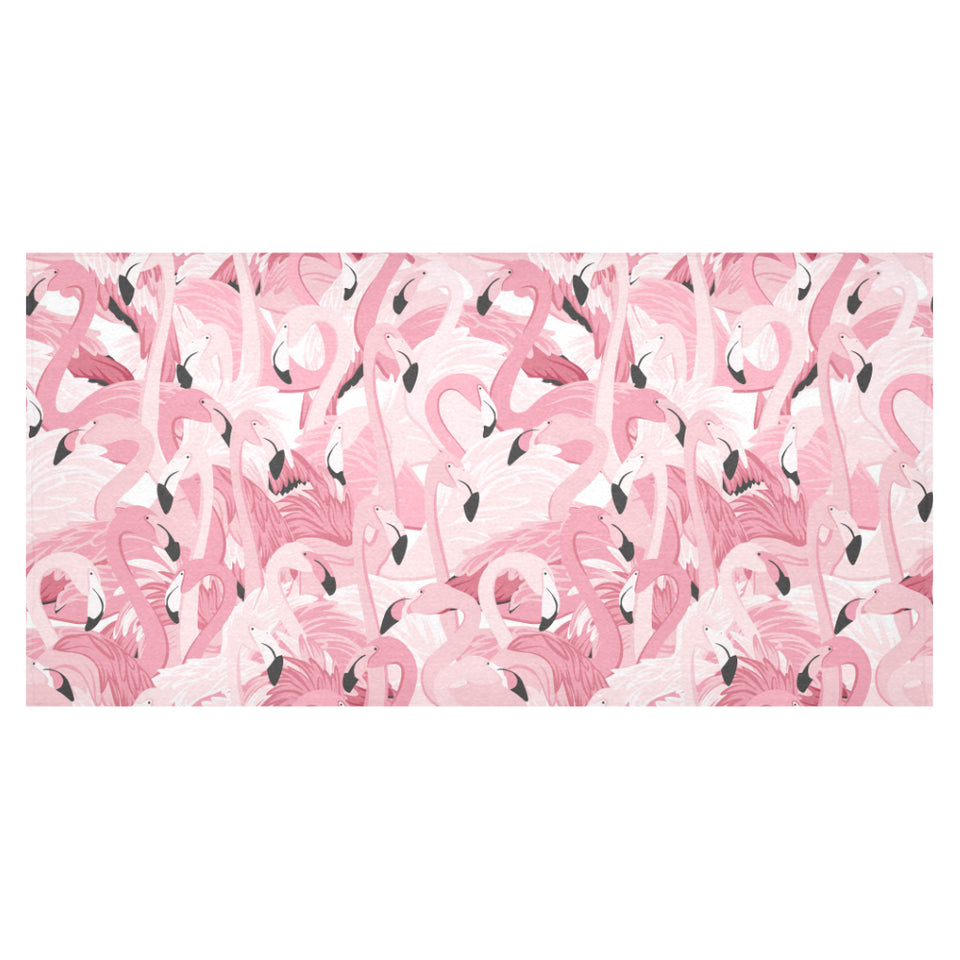 Pink flamingos pattern background Tablecloth