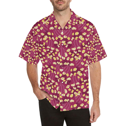 Popcorn Pattern Print Design 02 Men's All Over Print Hawaiian Shirt (Model T58)