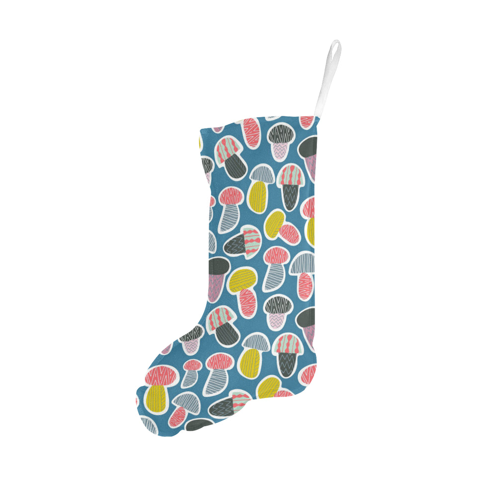 Colorful mushroom design pattern Christmas Stocking