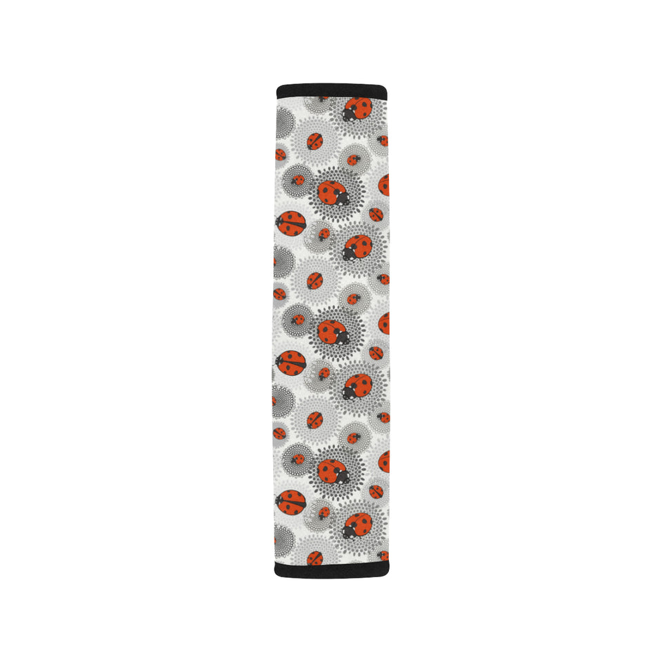 Ladybug Pattern Print Design 05 Car Seat Belt Cover