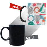 Watercolor bowling pattern Morphing Mug Heat Changing Mug