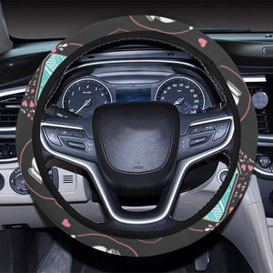 Camera Pattern Print Design 04 Car Steering Wheel Cover
