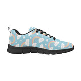 Cute rainbow clound star pattern blue background Men's Sneaker Shoes
