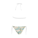 Bonsai bamboo stork japanese pattern cream theme Sexy Bikinis Two-Piece Swimsuits