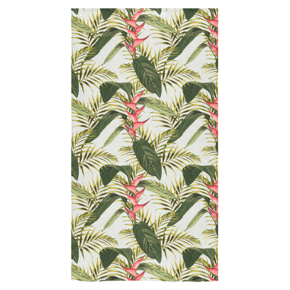 heliconia pattern Bath Towel