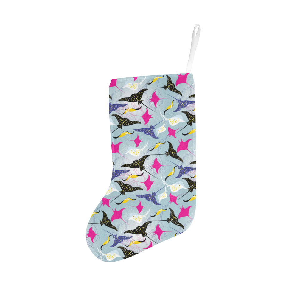 Stingray Pattern Print Design 01 Christmas Stocking