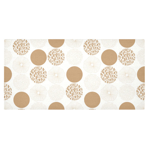 Gold Texture mushroom pattern Tablecloth