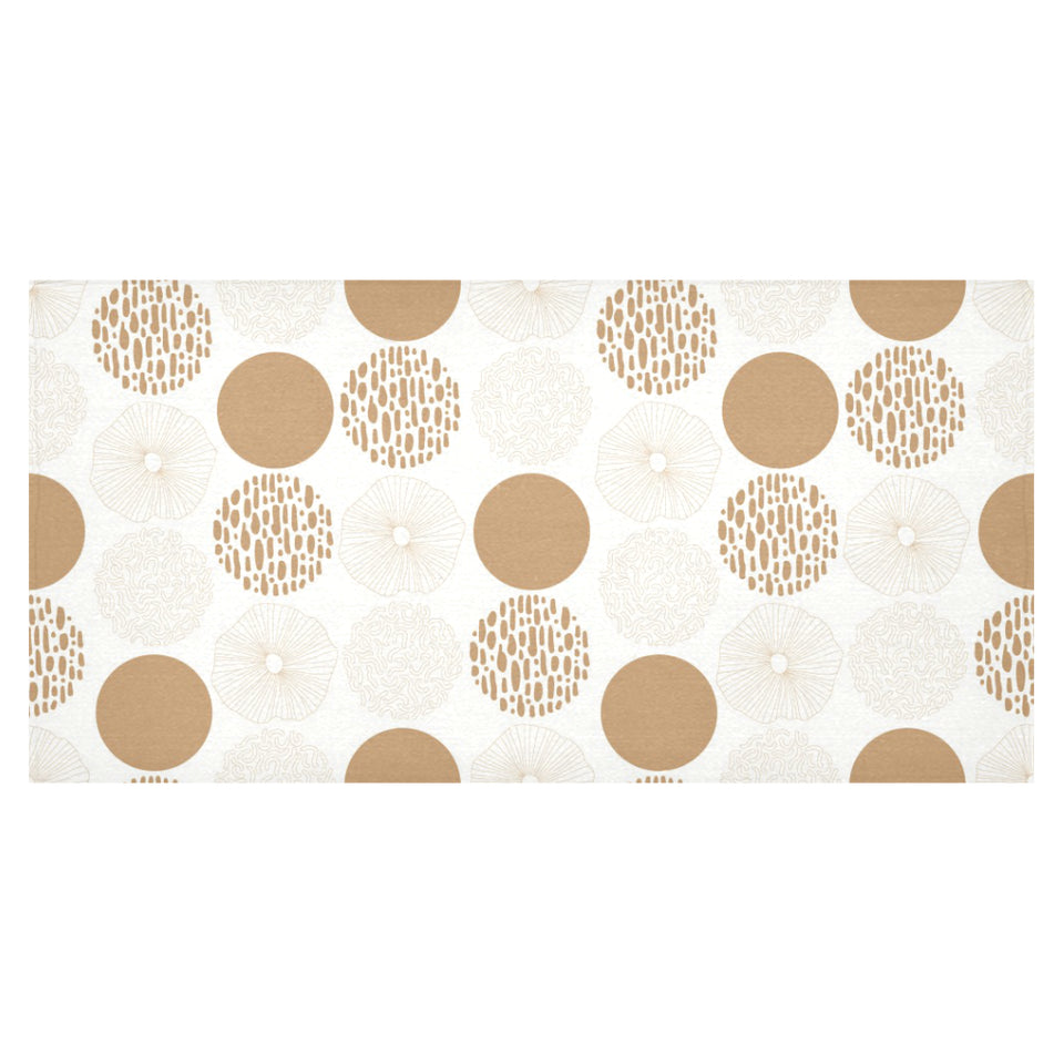 Gold Texture mushroom pattern Tablecloth