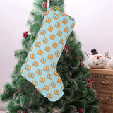 Pretzels Pattern Print Design 03 Christmas Stocking