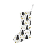 Christmas tree holly snow star pattern Christmas Stocking