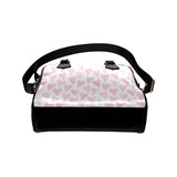 Watercolor pink heart pattern Shoulder Handbag