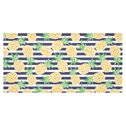 Pineapples pattern striped background Tablecloth