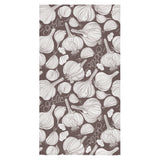 Garlic bulb dark background Bath Towel