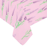 Lavender pattern pink background Tablecloth