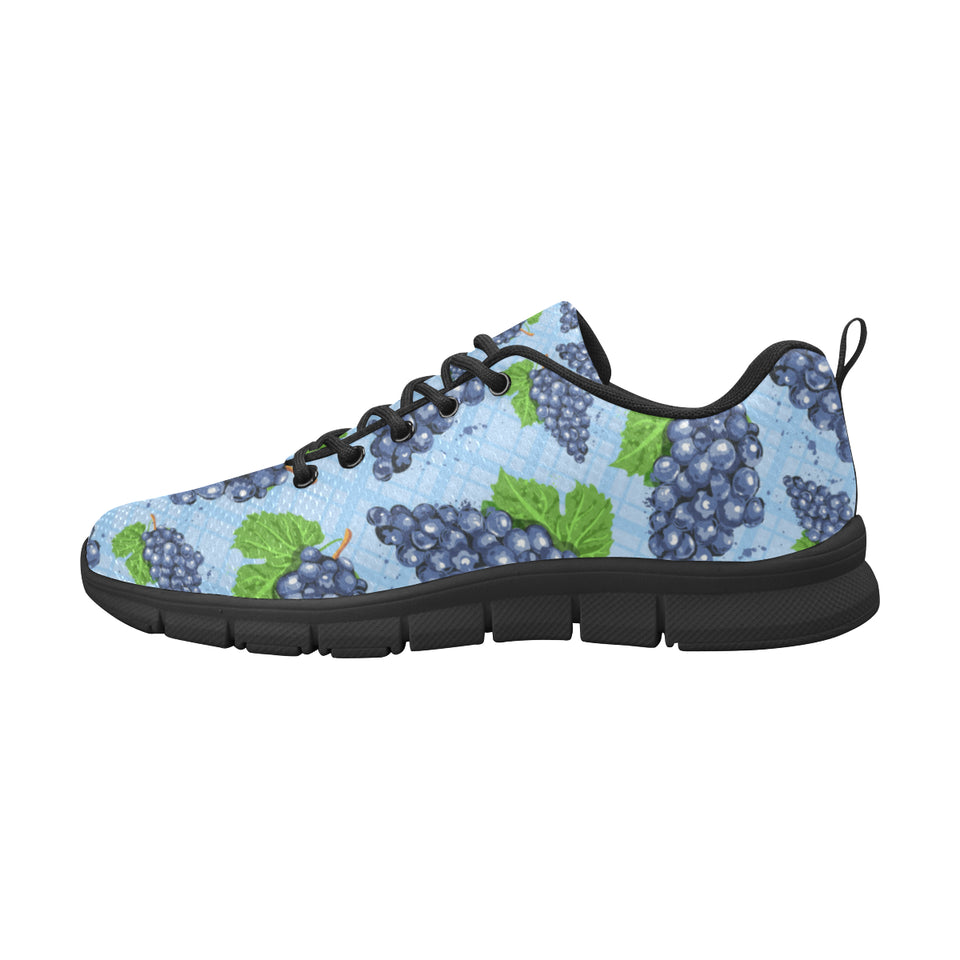 Watercolor grape pattern Men's Sneaker Shoes