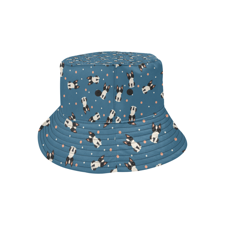 Cute boston terrier dog spattern Unisex Bucket Hat