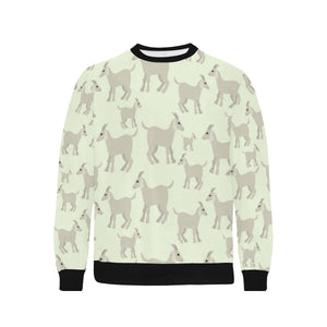 Little young goat pattern Men's Crew Neck Sweatshirt