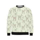 Little young goat pattern Men's Crew Neck Sweatshirt