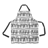 Piano Pattern Print Design 03 All Over Print Adjustable Apron