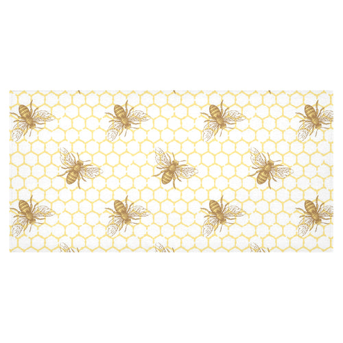 Bee honeycomb seamless design pattern Tablecloth