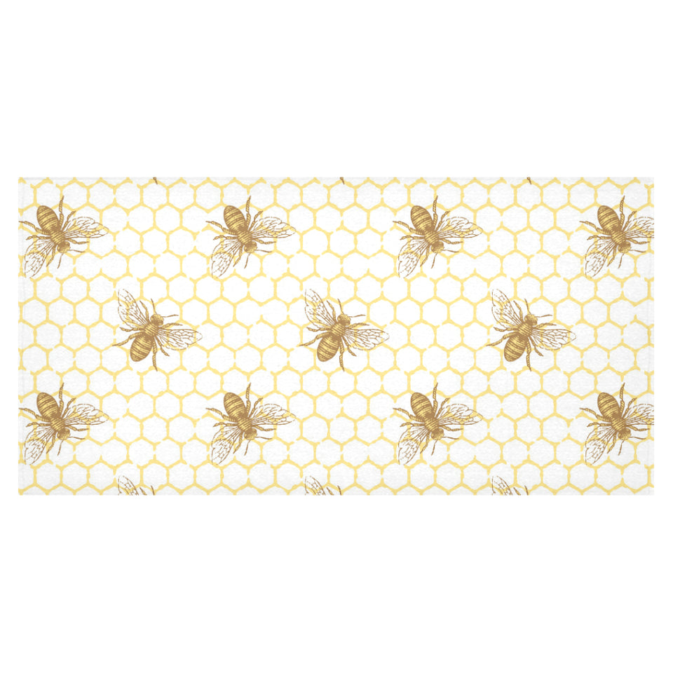 Bee honeycomb seamless design pattern Tablecloth