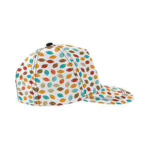 Colorful american football ball pattern All Over Print Snapback Cap