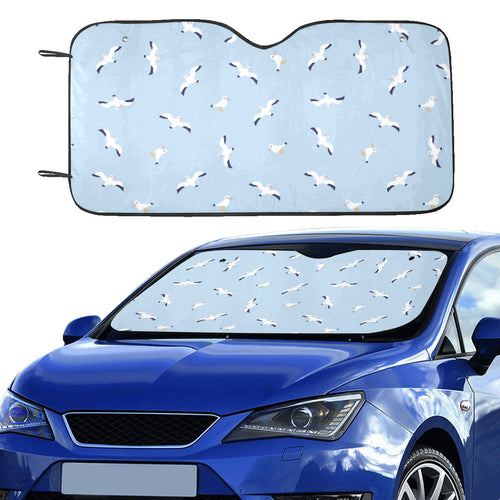 Seagull Pattern Print Design 02 Car Sun Shade