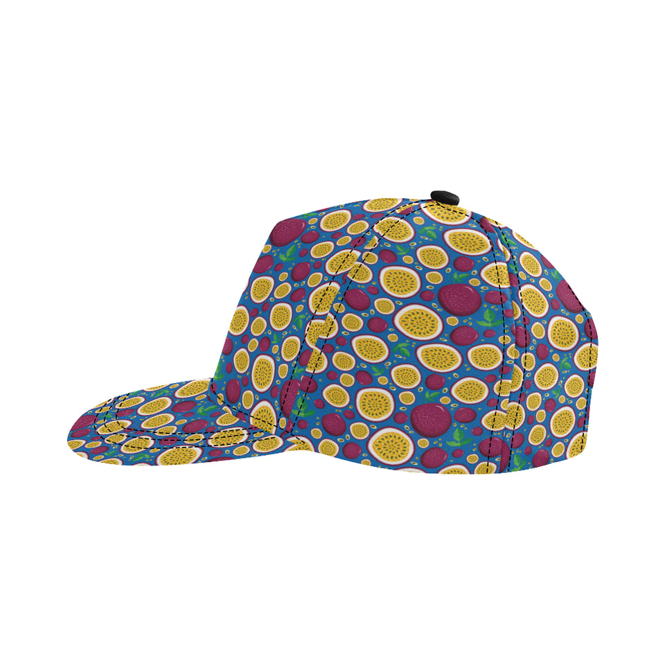 Passion fruit blue background All Over Print Snapback Cap