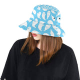 Cute white sea lion seals pattern Unisex Bucket Hat