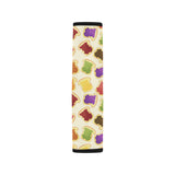 Bread Toast Pattern Print Design 02 Car Seat Belt Cover