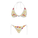 Onion garlic white red pattern Sexy Bikinis Two-Piece Swimsuits