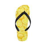 lemon pattern Unisex Flip Flops