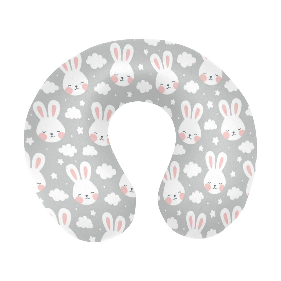 Rabbit cloud Pattern U-Shaped Travel Neck Pillow