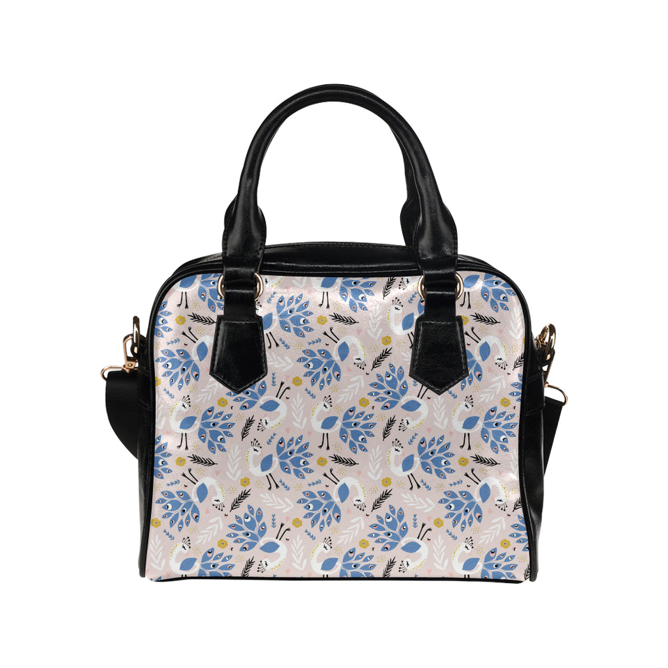 Cute peacock pattern Shoulder Handbag