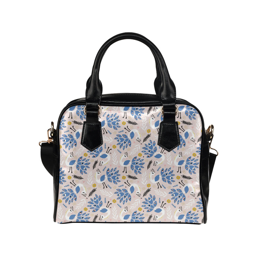 Cute peacock pattern Shoulder Handbag