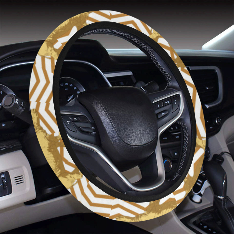 Rhino yellow theme pattern Car Steering Wheel Cover