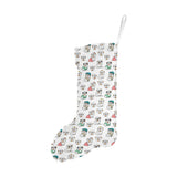English Bulldog Pattern Print Design 03 Christmas Stocking