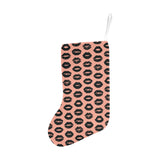 Lips Pattern Print Design 02 Christmas Stocking