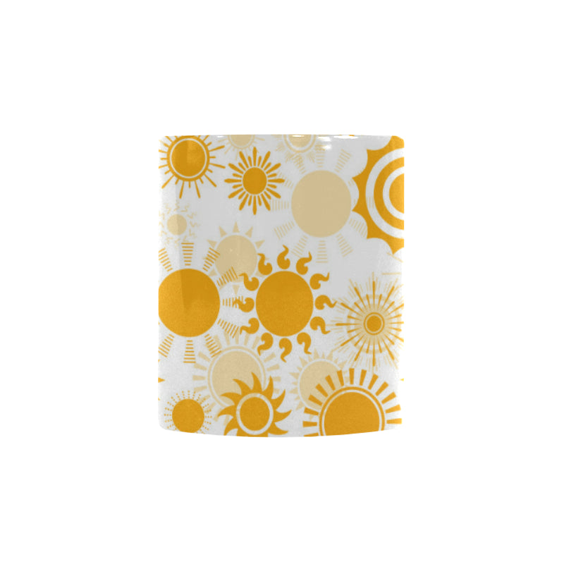 Sun design pattern Morphing Mug Heat Changing Mug