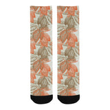 Cocoa beans Cocoa tree pattern Crew Socks