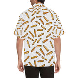 French fries potato pattern Men's All Over Print Hawaiian Shirt
