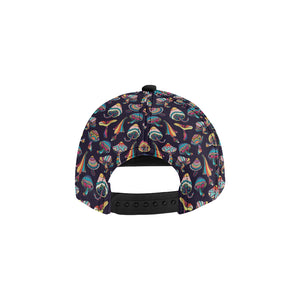 Colorful mushroom pattern All Over Print Snapback Cap