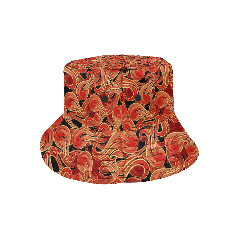 Fire flame pattern Unisex Bucket Hat