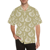 Garlic design pattern Men's All Over Print Hawaiian Shirt