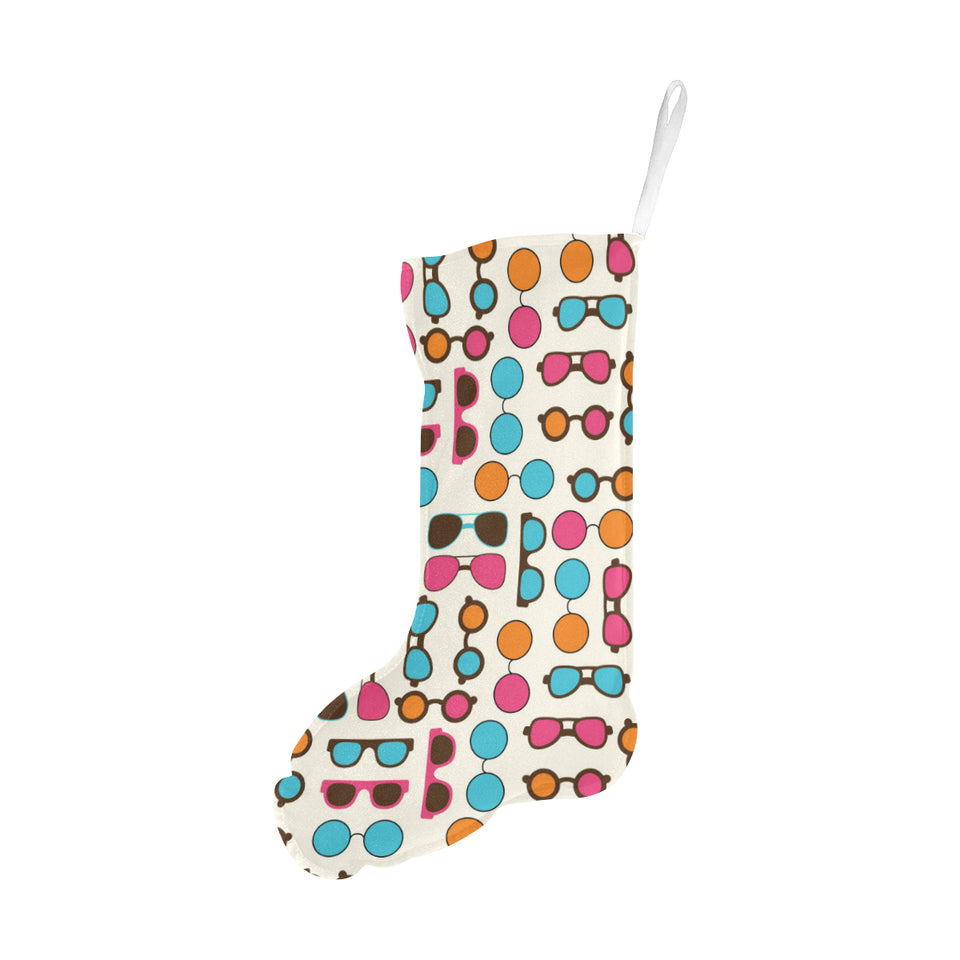 Sun Glasses Pattern Print Design 03 Christmas Stocking