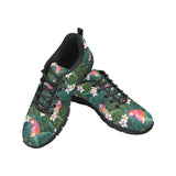 Parrot Palm tree leaves flower hibiscus pattern Men's Sneaker Shoes
