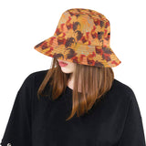 red rooster chicken cock pattern Unisex Bucket Hat