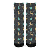 Deers star tree pattern Crew Socks