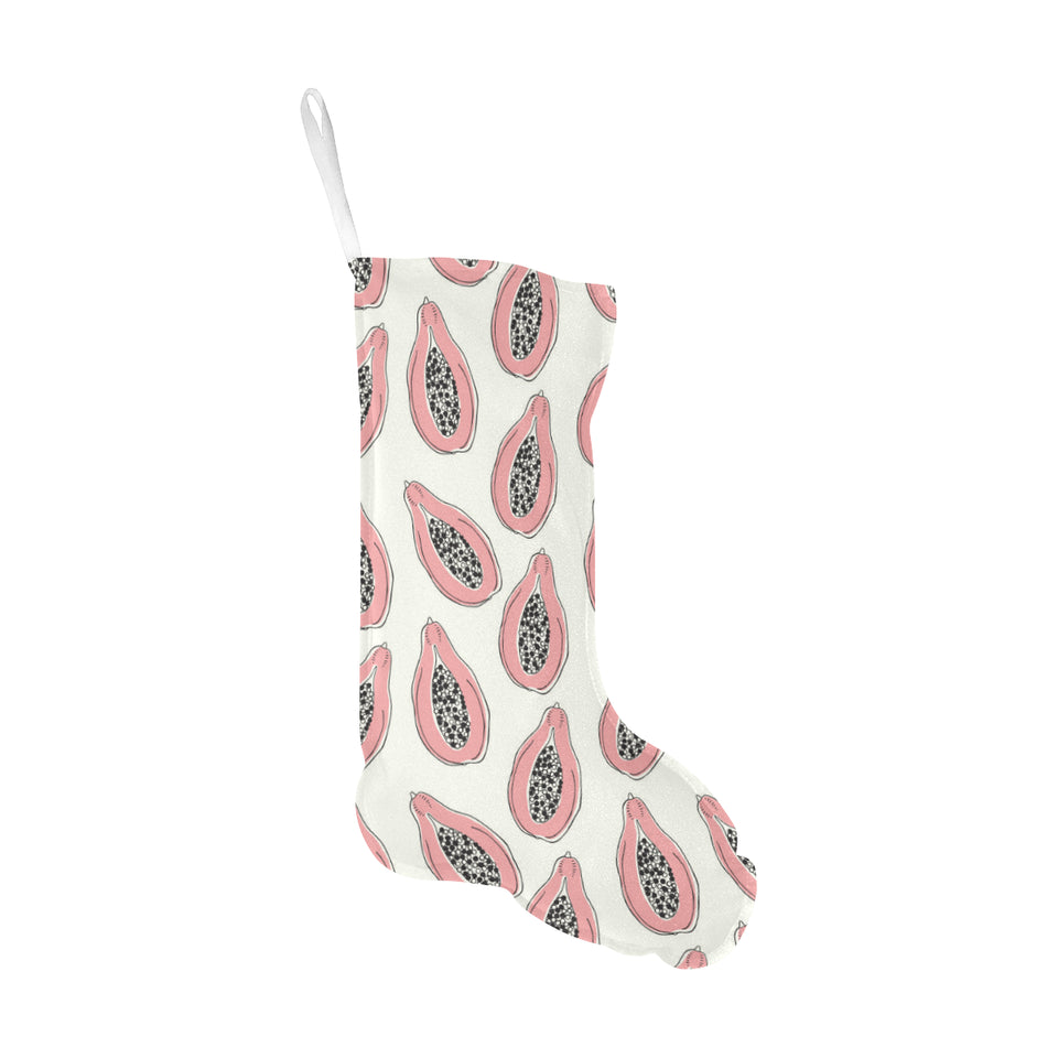 papaya pattern Christmas Stocking