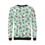 Helicopter design pattern Women's Crew Neck Sweatshirt